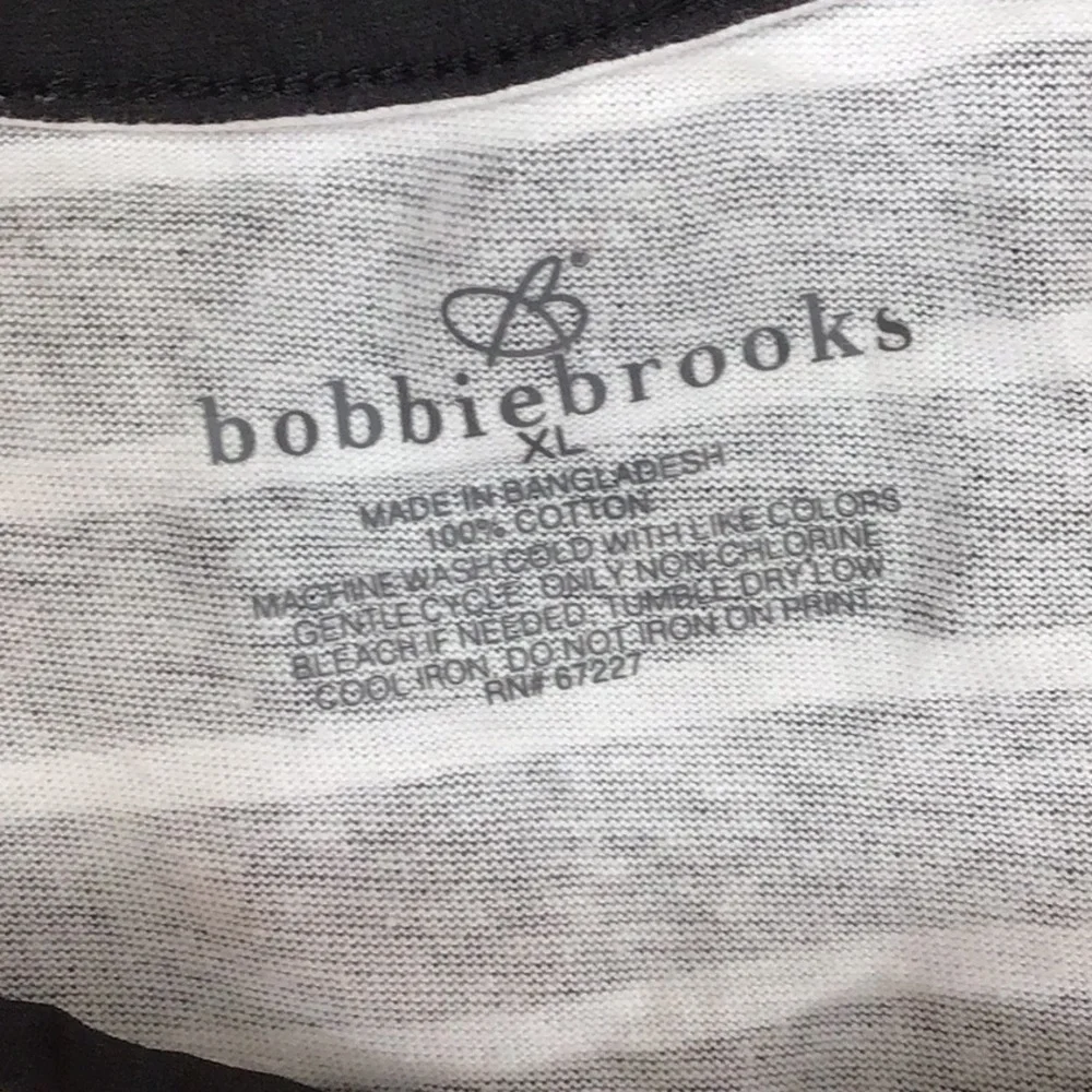 Bobbie Brooks b/w striped flared shift dress XL